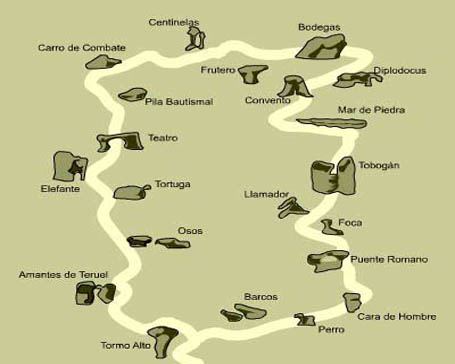 mapa ciudad encantada